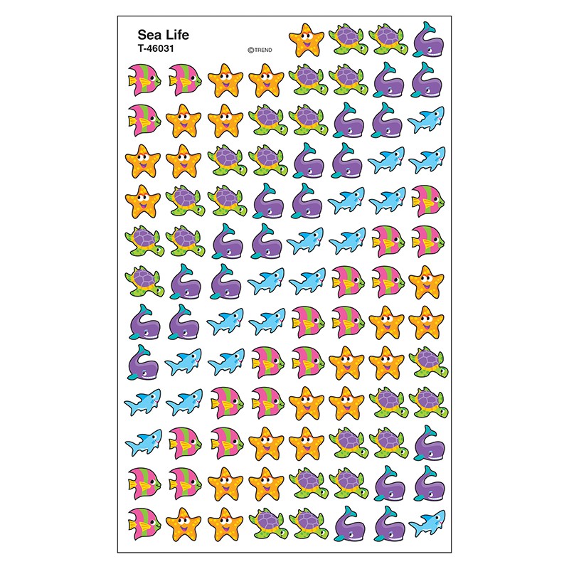 Sea Life superShapes Stickers, 800 ct