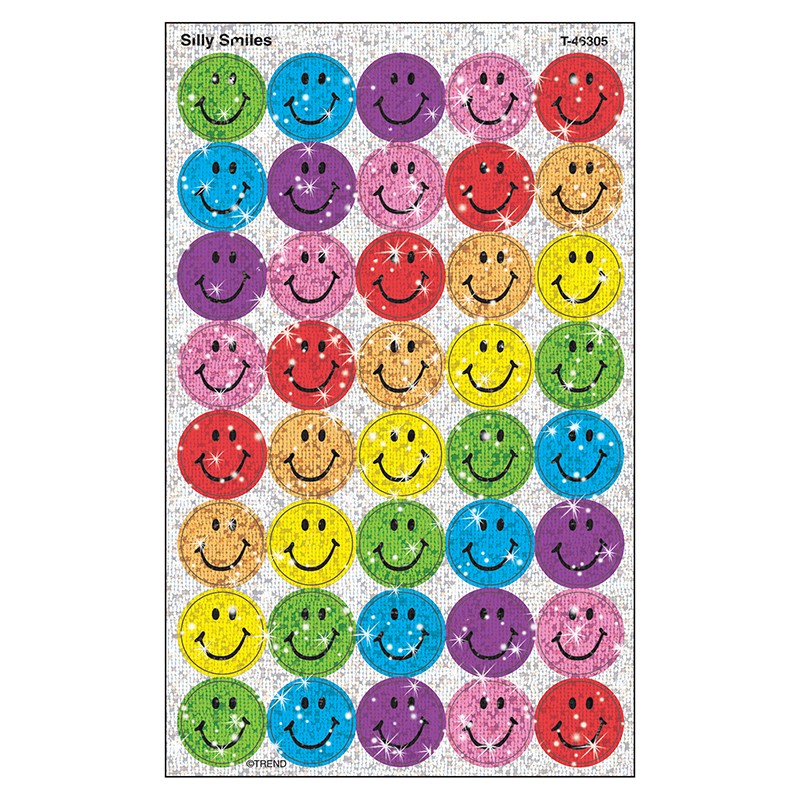 Silly Smiles superSpots Stickers-Sparkle, 160 ct