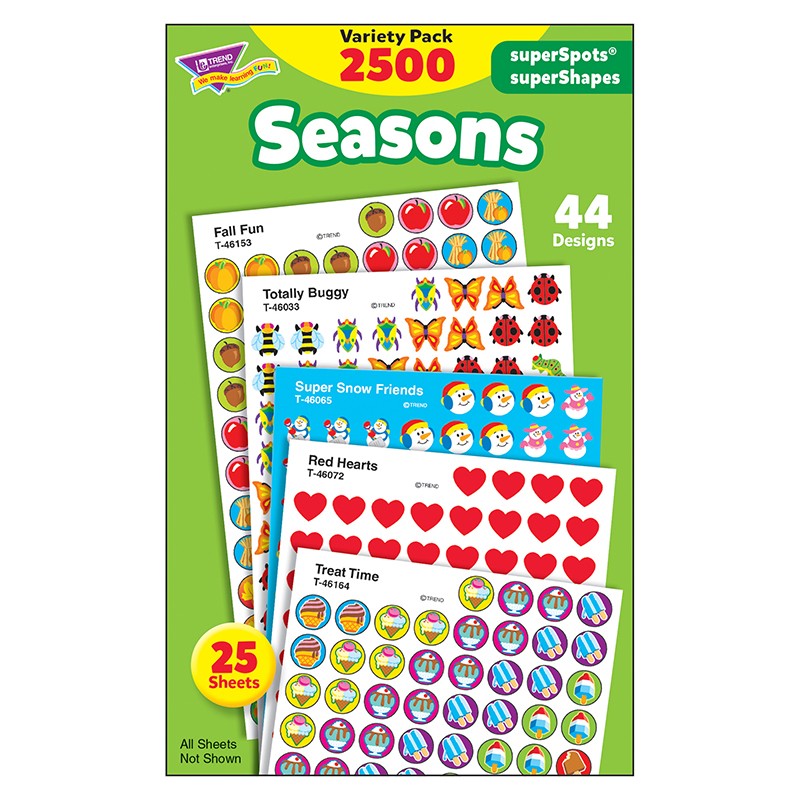 Seasons superSpots/superShapes VarPk, 2500 ct