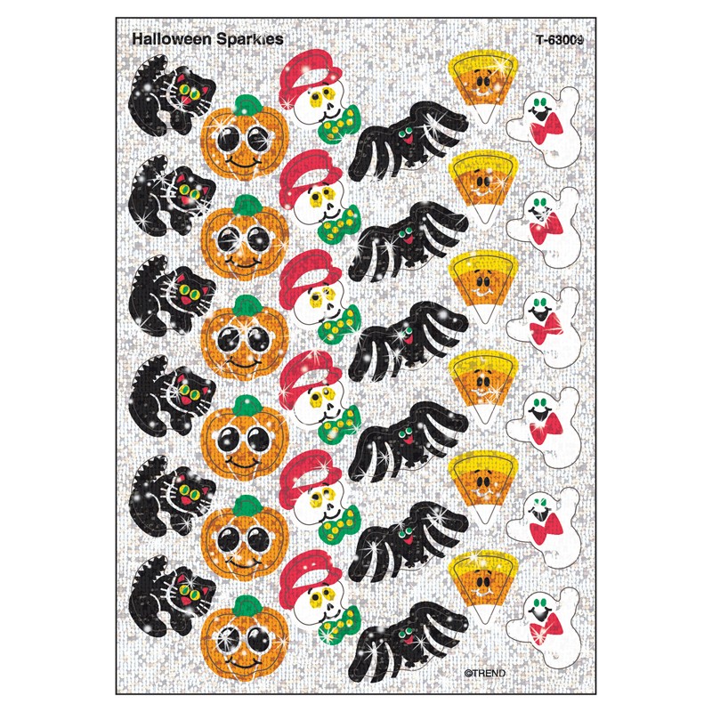 Halloween Sparkles Sparkle Stickers, 72 ct