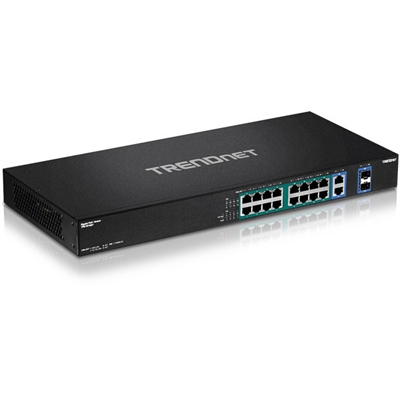 16 Port Gig PoE Plus Switch