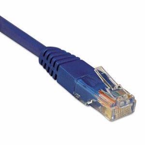 CAT5e Molded Patch Cable, 14 ft., Blue