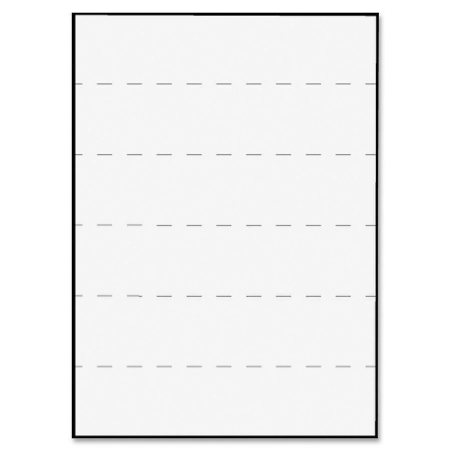 Tabbies 2" Medical Transcription Printer Labels - 8 1/2" x 11" Length - Laser - White - 100 / Box - Jam-free