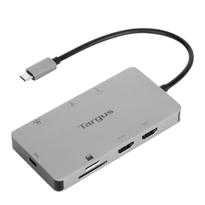 Dual HDMI USBC Travel Dock Slv