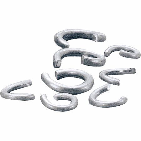 CLINCHING RINGS-LGE 50 PK: STAINLESS STEEL, FITS 3/8 - 1/2 CORDS