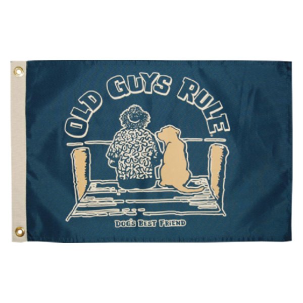 Ogr Dogs Best Frnd 12X18 Nylon Flag