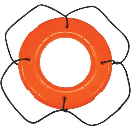 24IN ORANGE POLYETHYLENE SHELL LIFE RING