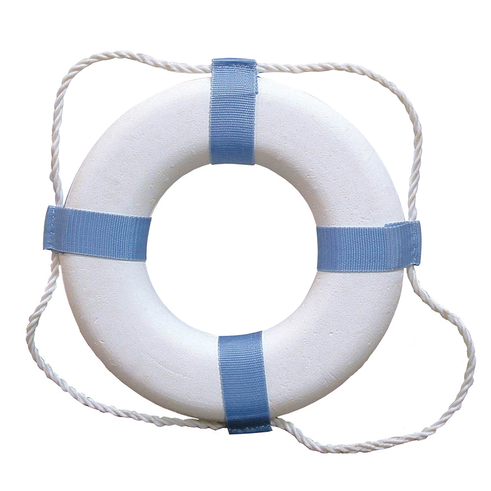 Taylor Made Decorative Ring Buoy - 24" - White/Blue - Not USCG Approved