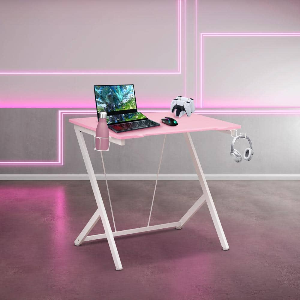 Techni Sport Kids Gaming Desk, Pink