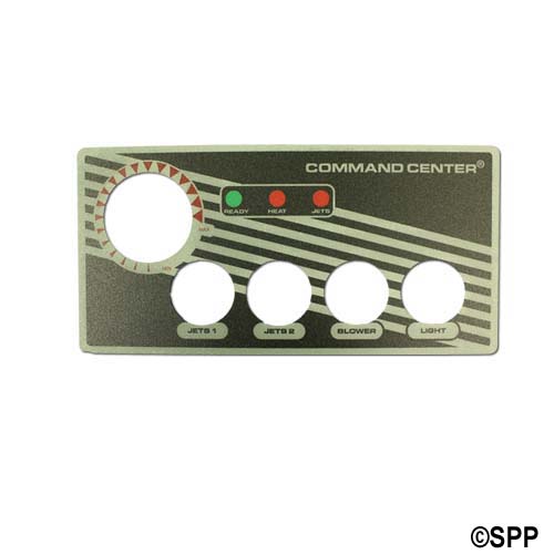 Overlay, Spaside, Tecmark Command Center, 4-Button, No Display, For CC4-120-10-I00 & 230V Version