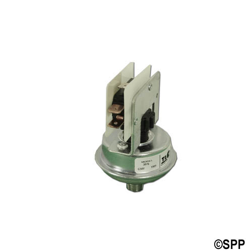 Pressure Switch, Tecmark, SPDT, 25 Amp, 2-22 Psi, 1/8" NPT