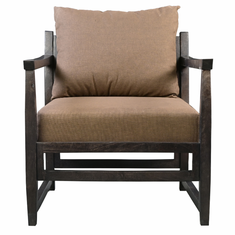 Malibu Accent Chair with Open Wood Frame