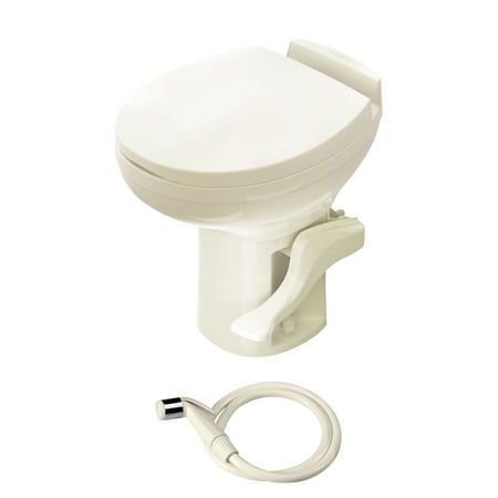 AQUAMAGIC RESIDENCE HI PROFILE TOILET W/HAND SPRAYER BONE