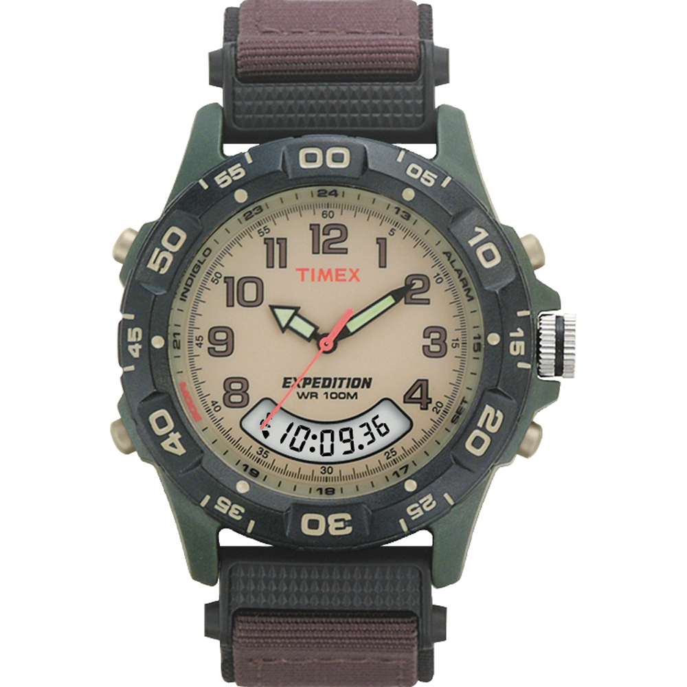 Timex Expedition Resin Combo Classic Analog Green/Black/Brown