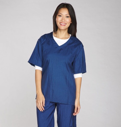 TP V-Neck Grooming Smock - Medium Blue