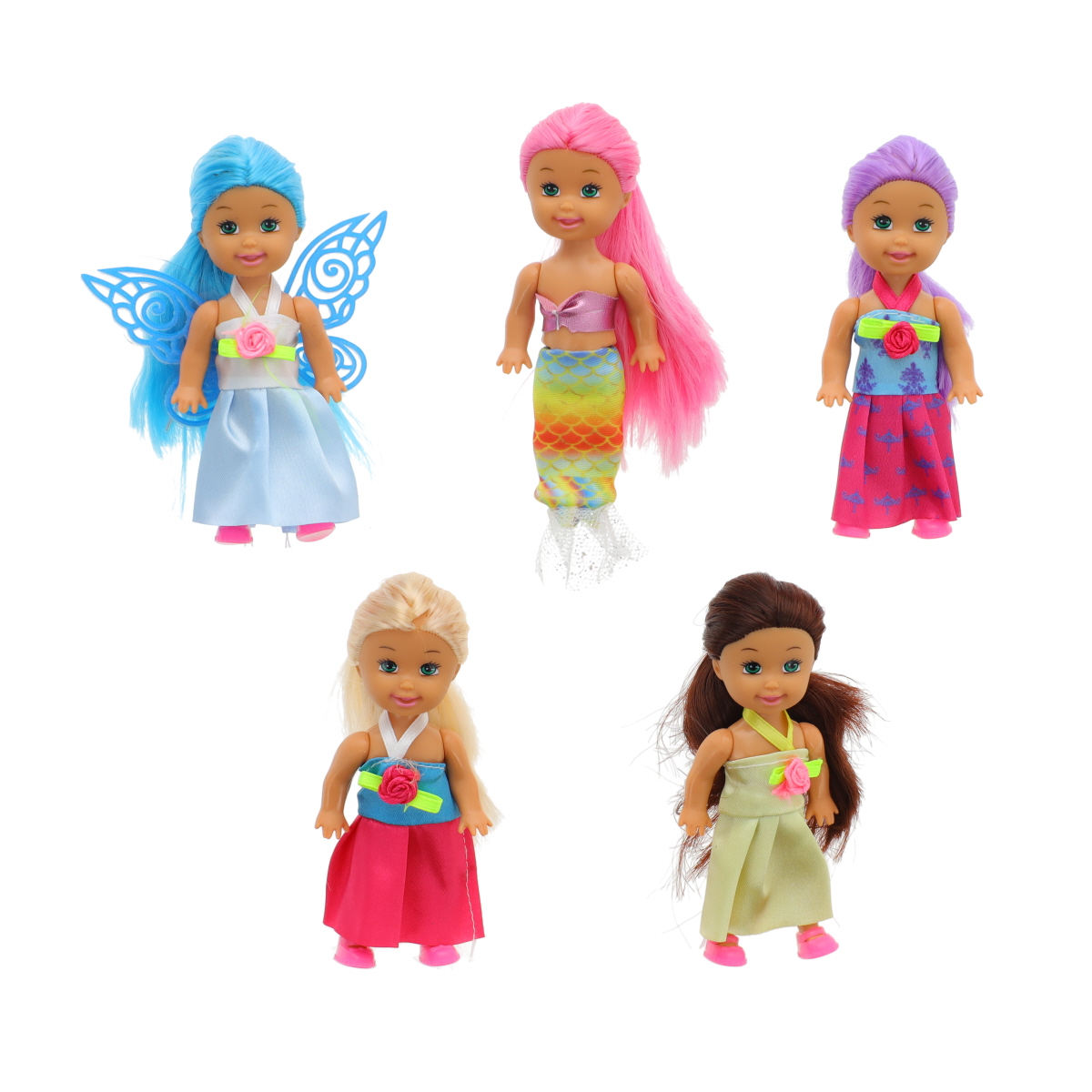 3.5-inch 5 Pack Mini Dolls