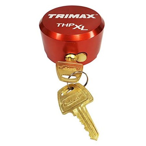 Trimax  Red Solid Aluminum Hockey Puck Internal Shackle Universal Fit