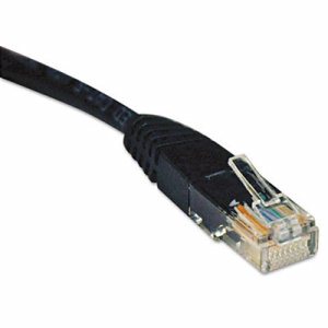 25' Cat5E Patch Cable Black