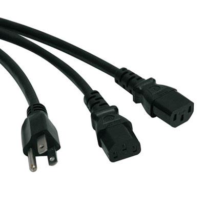 AC Y Power Splitter Cable NEMA