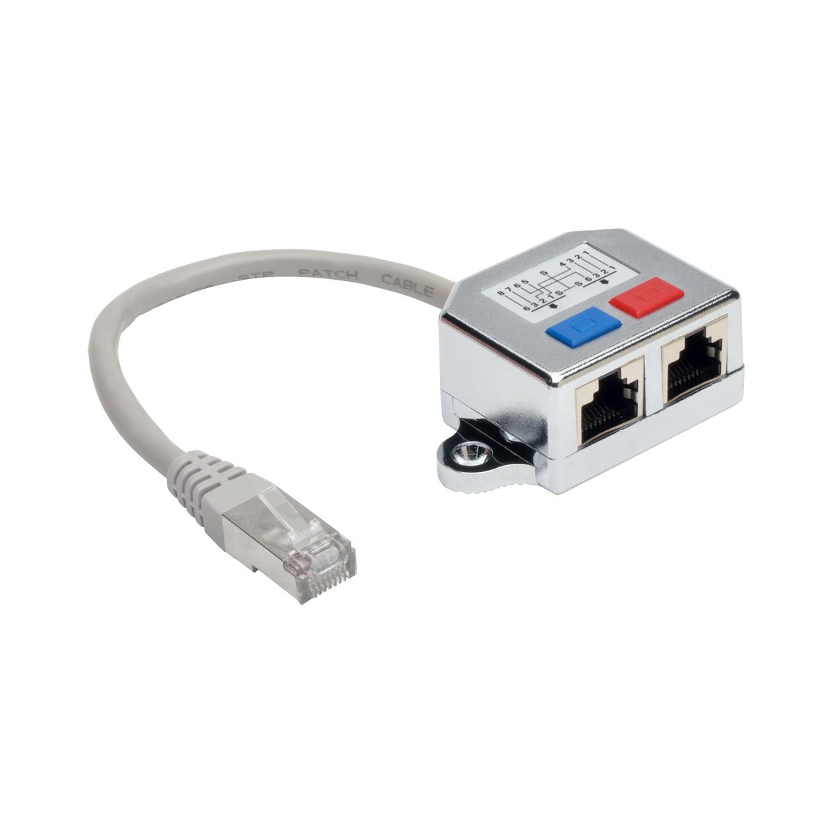 RJ45 Splitter Adapter M 2xF 6"