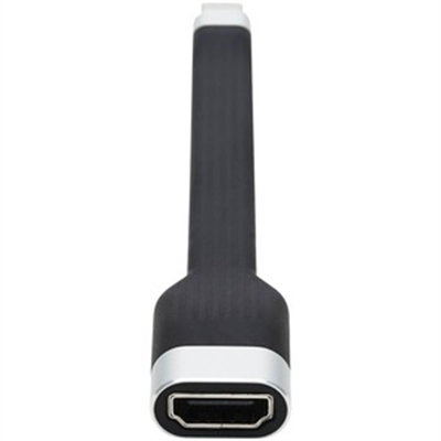 USB C HDMI Cable Flat M F 5In