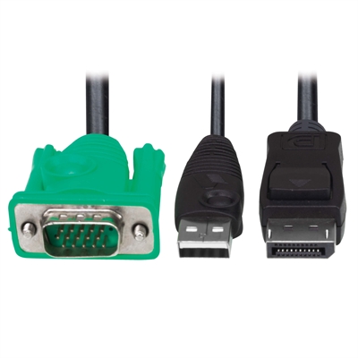 VGA To Dp USB A KVM Cable Kit
