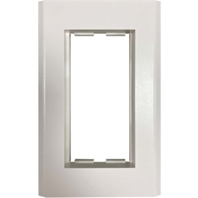 Double Gang Wall Plate White