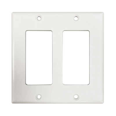 Wall Plate Double Gang Ivory