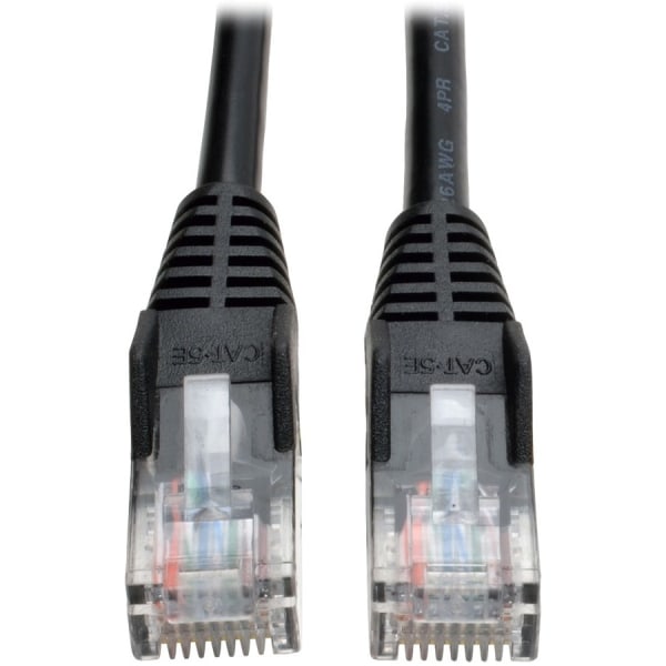 3' black  snagless  Cat5e