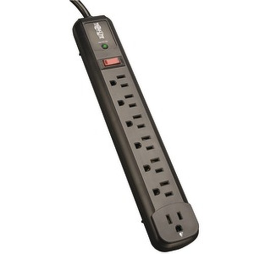 7 Right Angle Outlets Black