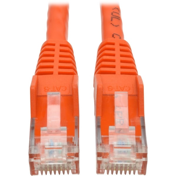 2' Cat6 Snagless Molded Orange