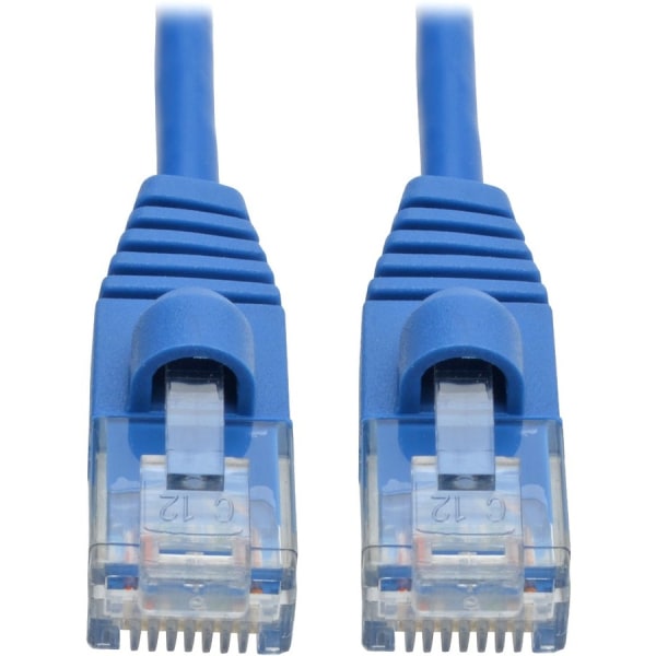 Cat6a Snag Mold Slim Blue 2ft