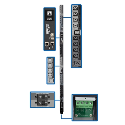 3 Phase PDU Switched 28.8kW 22