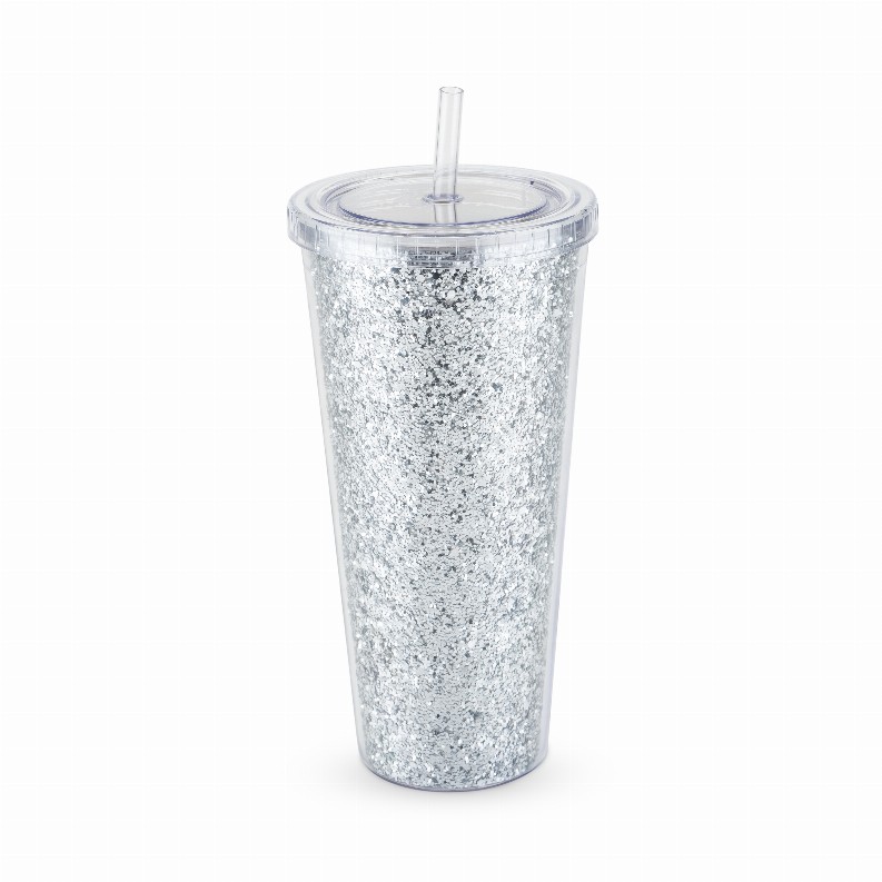 Glam Double Walled Glitter Tumbler By Blush