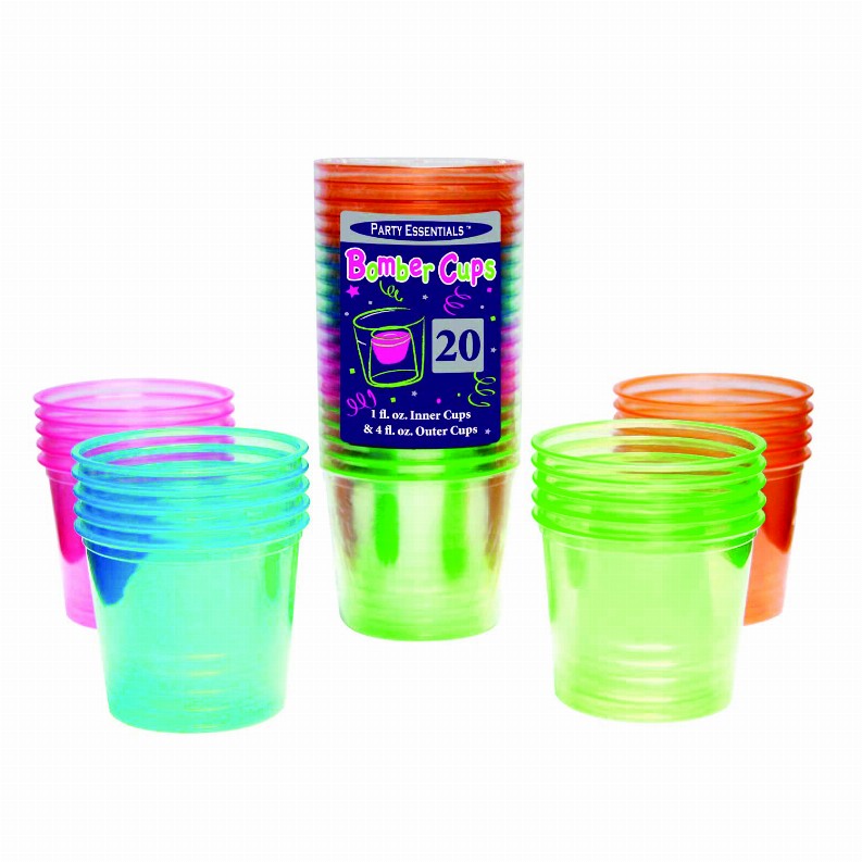 Neon Bomber Cups