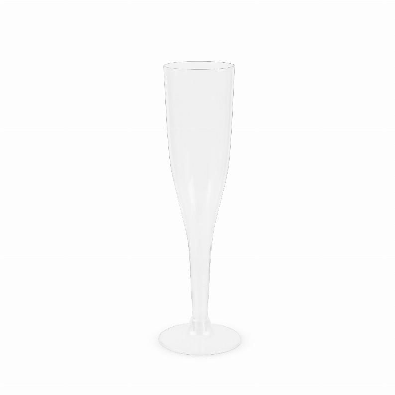 True Party 5.5 Oz Plastic Champagne Flute, Set Of 12