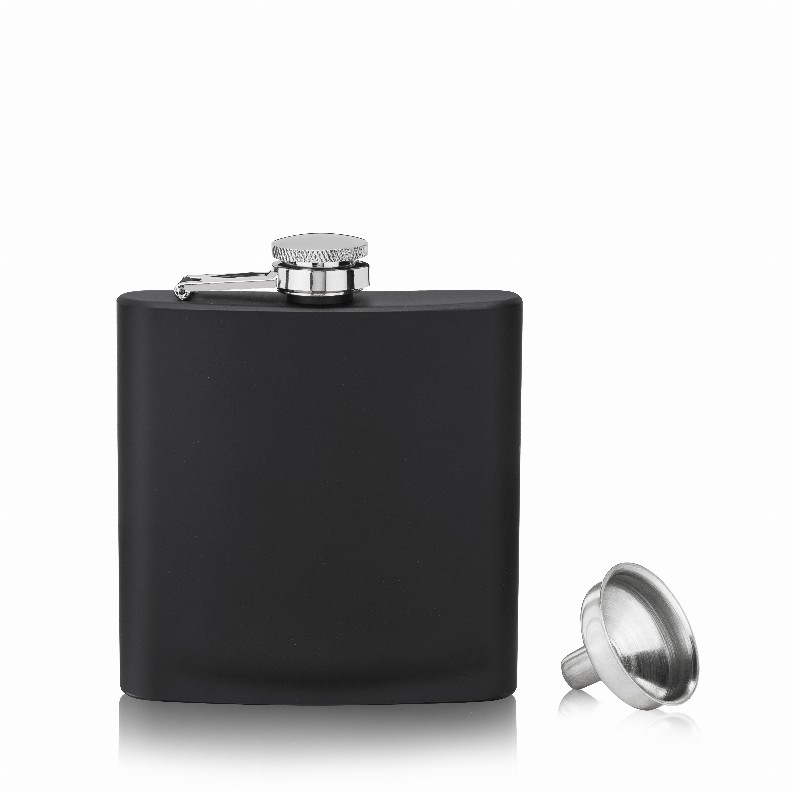 Trueflask: 6 Oz Matte Black Flask By True