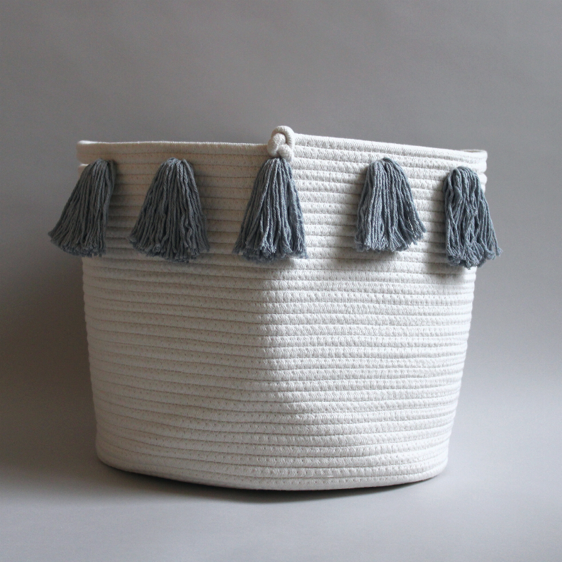 Twig and Tassel Basket