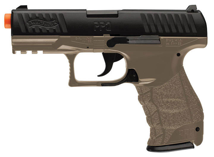 Umarex Walther PPQ Special Operations Airsoft Pistol Dark Earth Brown