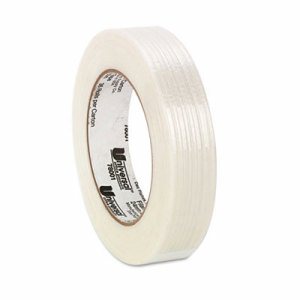 165# Medium Grade Filament Tape, 24mm x 54.8m, 3" Core, Clear