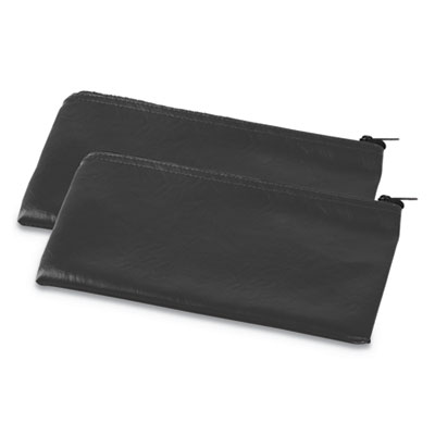 Zippered Wallets/Cases, 11w x 6h, Black, 2/Pack