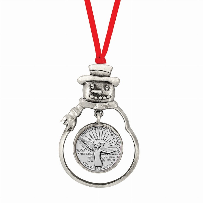 Maya Angelou Women's Quarter Ornament