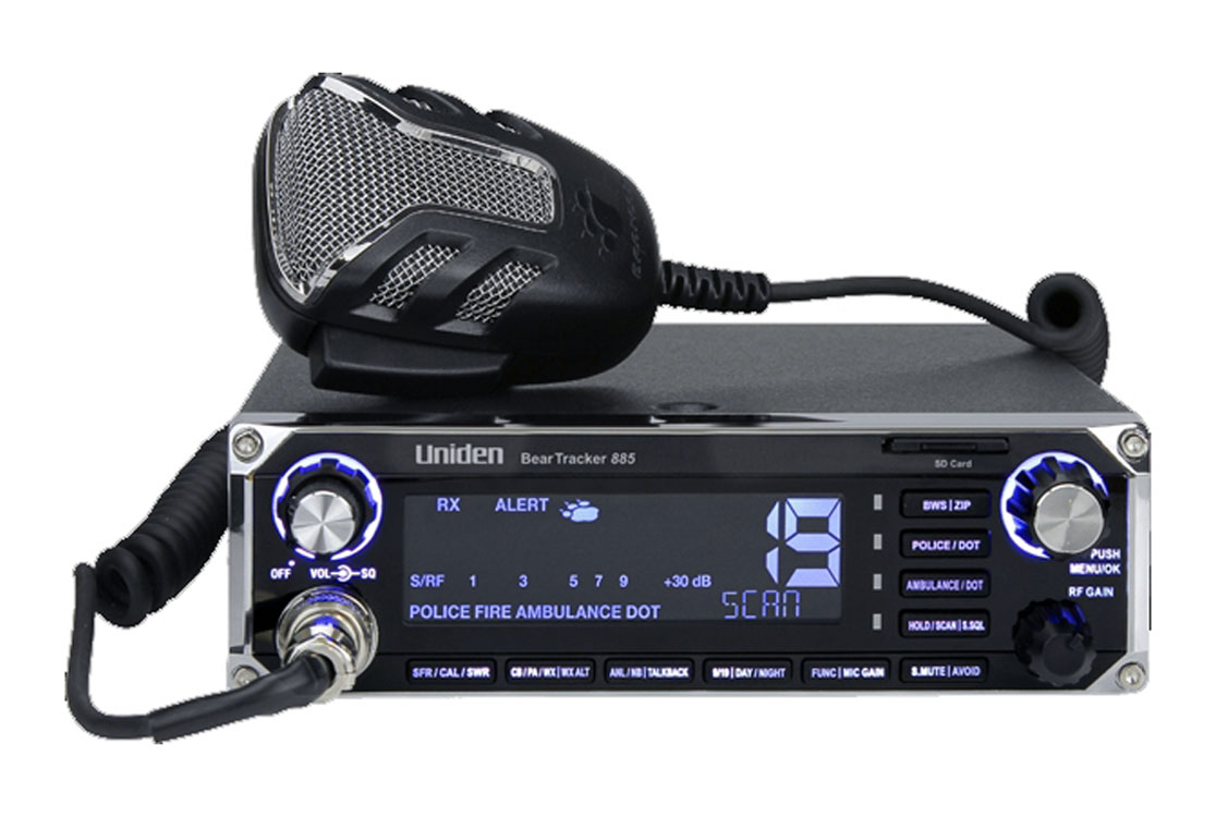 Hybrid Cb Radio With Built-In Digital Scanner With Bear Tracker Warning System Keeps You Up To Date Anywhere In U.S.A. Or Canada