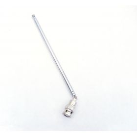 Uniden - 7-1/2" Tall Universal Fold Over Metal Telescoping Antenna With Bnc Connector