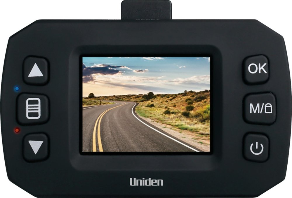 Uniden - DC11 Dash Cam With 1.5" Color Lcd Display, G-Sensor & 120 Degree Viewing