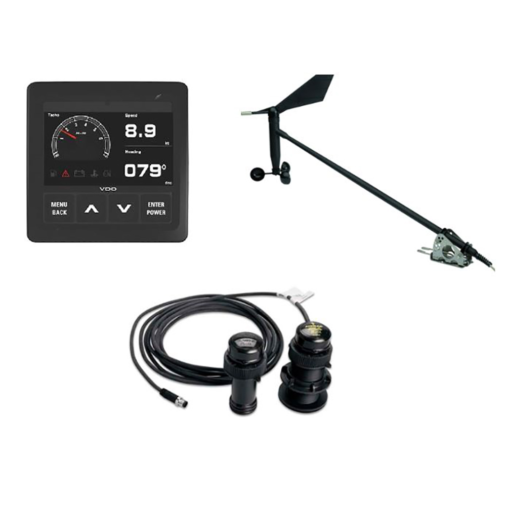 VDO Marine Navigation Kit f/Sail, Wind Sensor, Transducer, Display & Cables