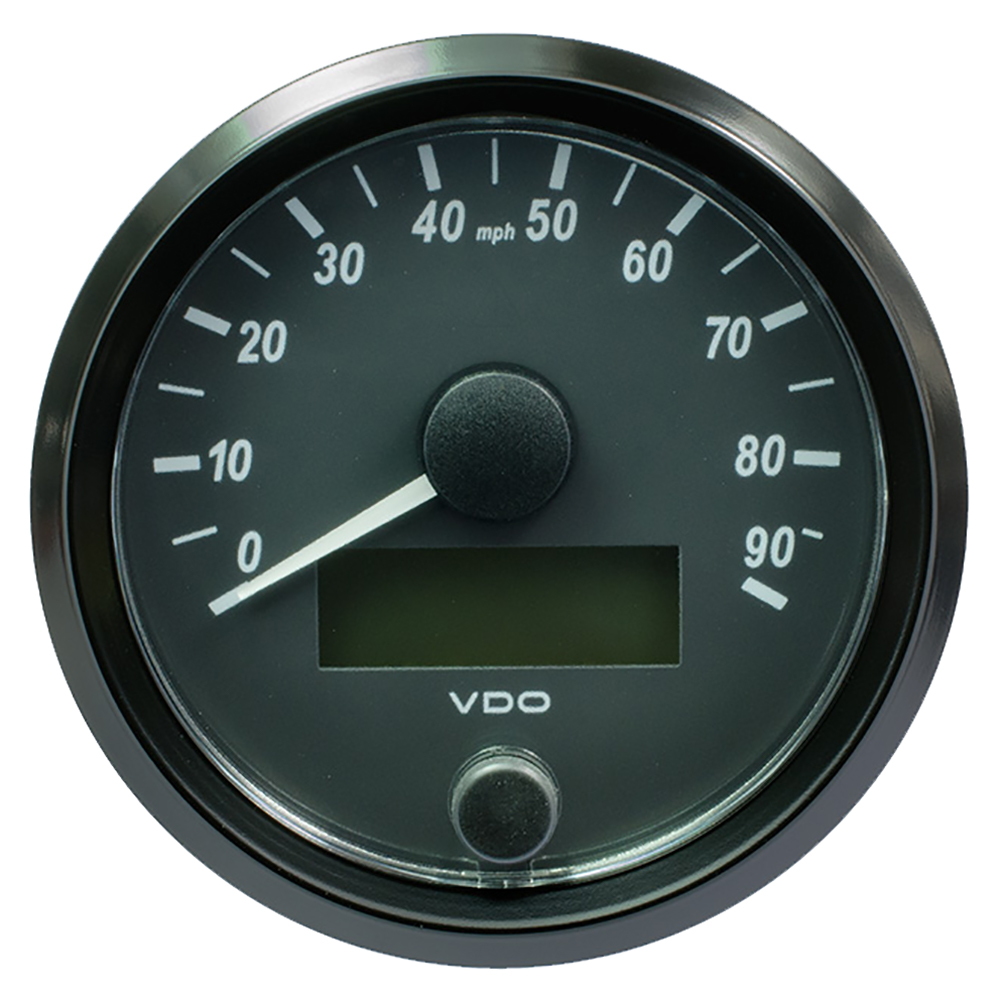 VDO SingleViu 80mm (3-1/8") Speedometer - 90MPH