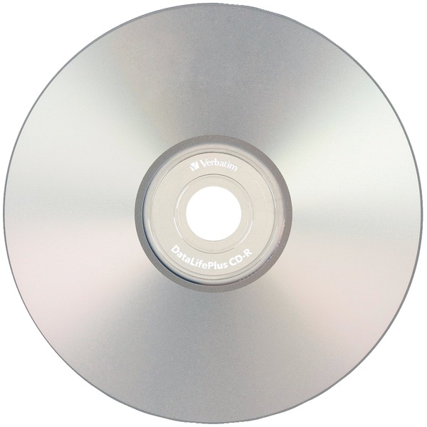 CD-R Discs, Printable, 700MB/80min, 52x, Spindle, Silver, 50/Pack