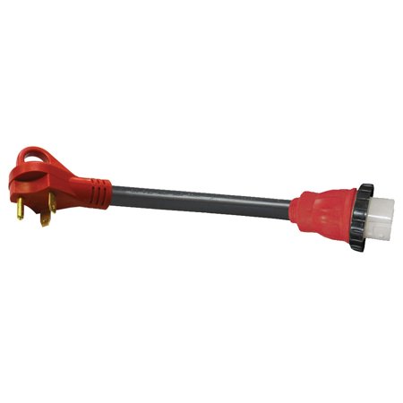 30AM-50AF DETACH ADAPTER CORD W/HDL, 12IN, RED, CARDED
