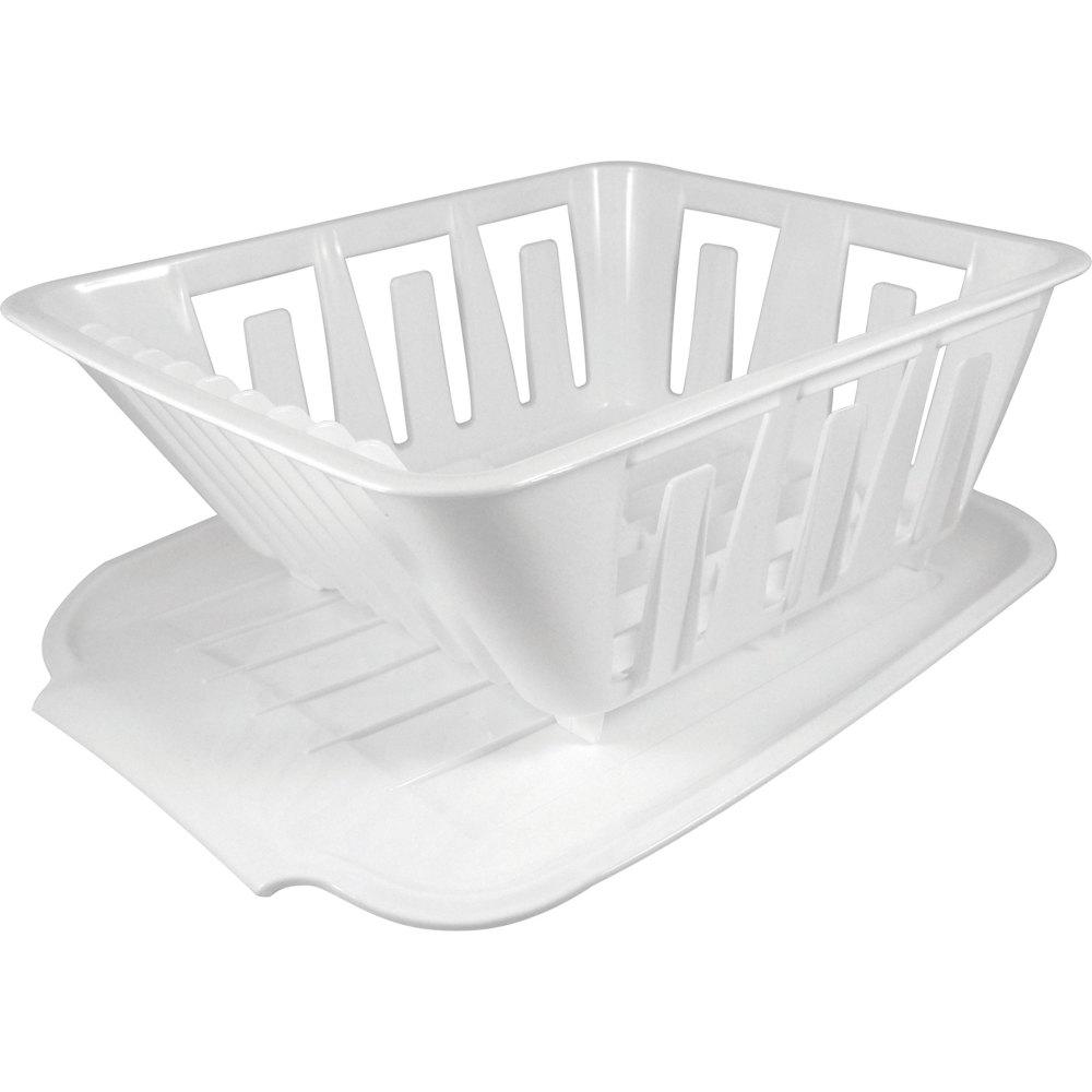 Mini Dish Drainer Set, White, Bagged